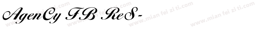 AgenCy FB ReS字体转换